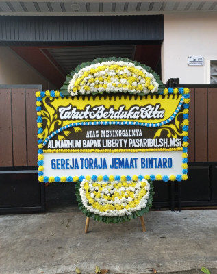 Papan Bunga Duka di Ridogalih